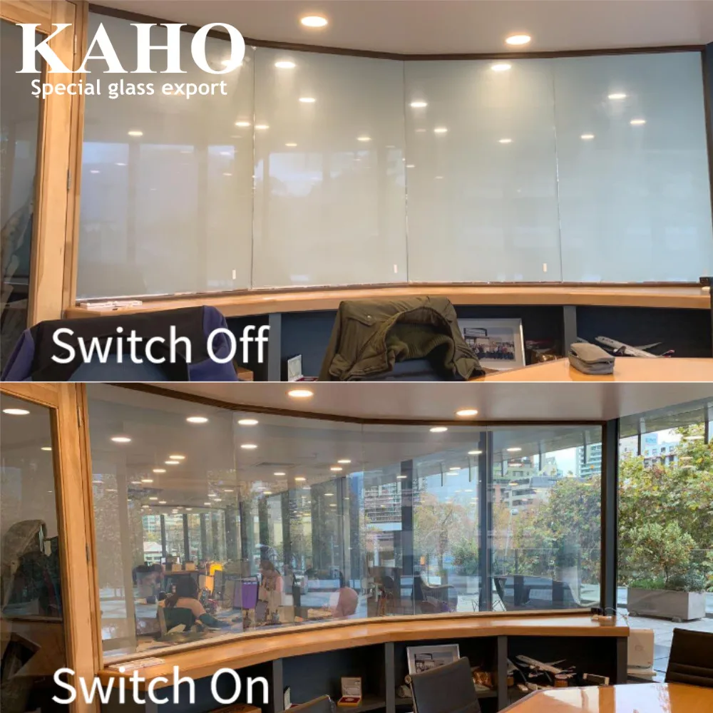 Electric Film Switch Glass Price , 4-9mm Tempered Switchable Smart Glass Cost Per Square Foot