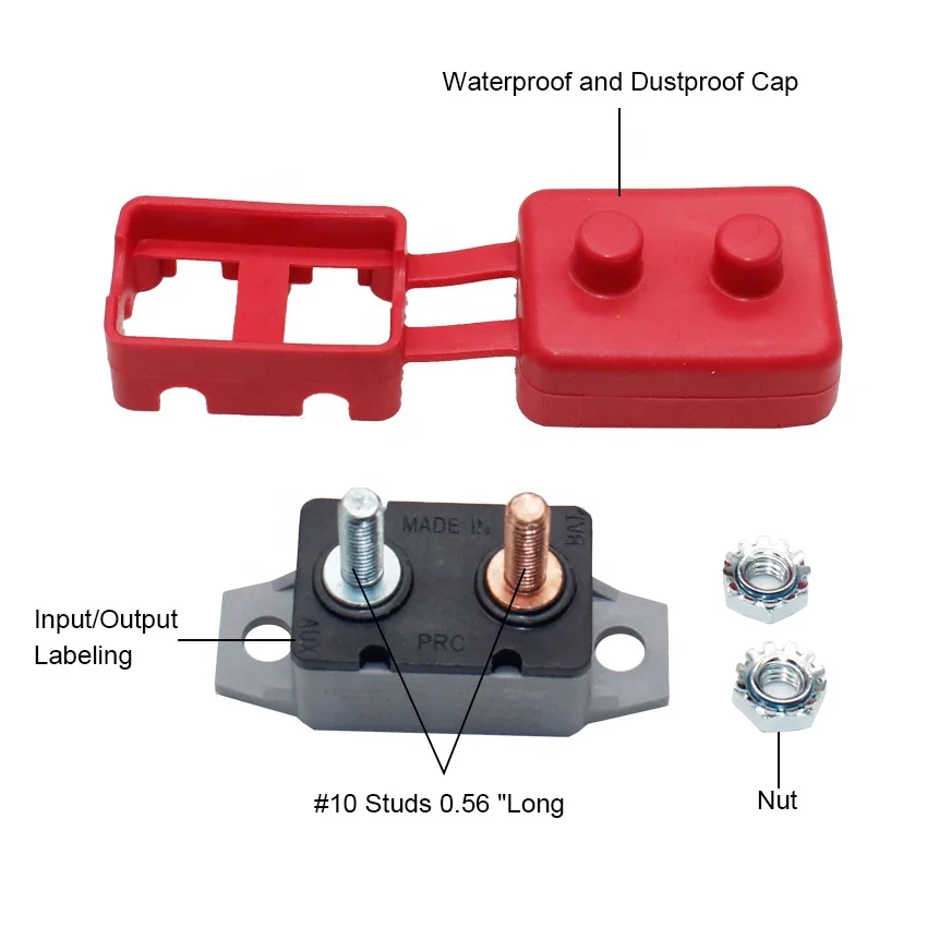 50V DC 25A marine boat truck bus solar panel automatic reset battery Kuoyuh circuit breaker