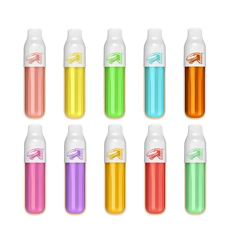 Китайские двухцветные электронные сигареты Komodo, вейпы Desechables, аккумулятор 600 350 мАч, рынок Австралии, Америки, Европы