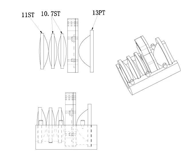 Custom Patterned Car Welcome Light Lens Combined with Plastic Door Sign Projection Lenses