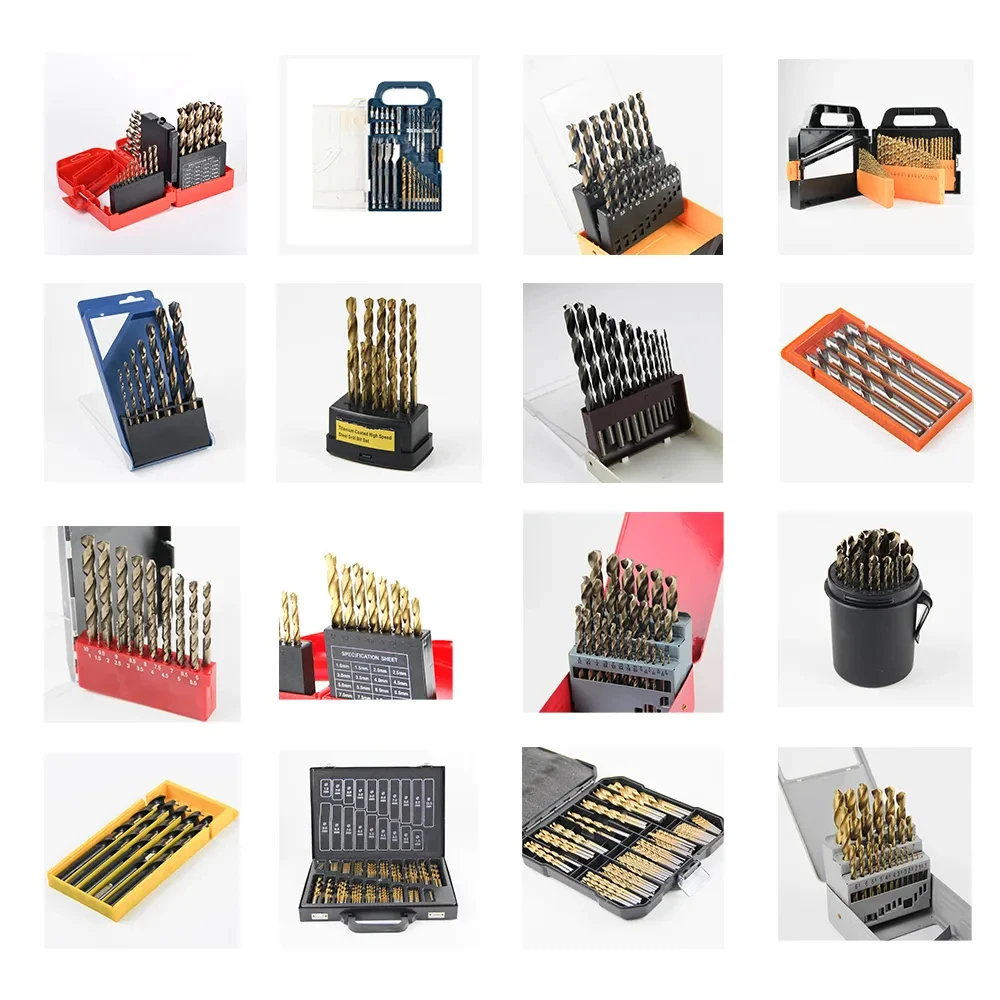 PEXMIENTAS factory hand tool set twist hss drill bit hss M35 cobalt drill bit metal wood hss cobalt drill bit tool sets