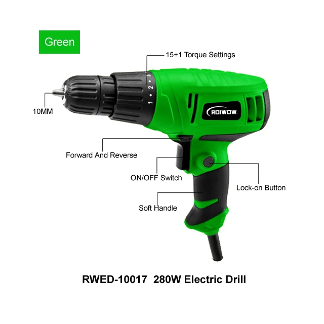 10MM Power Tools Electric Corded Impact Drill Machine High Electric Power Mini Hand Drill Portable Power Drill