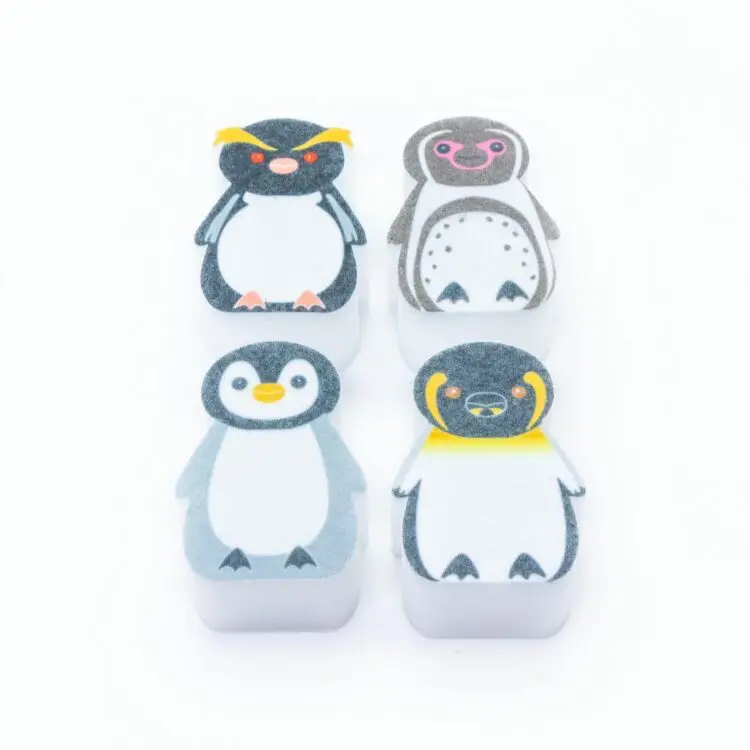 4 PCS High quality Penguin Magic Sponge For Sale