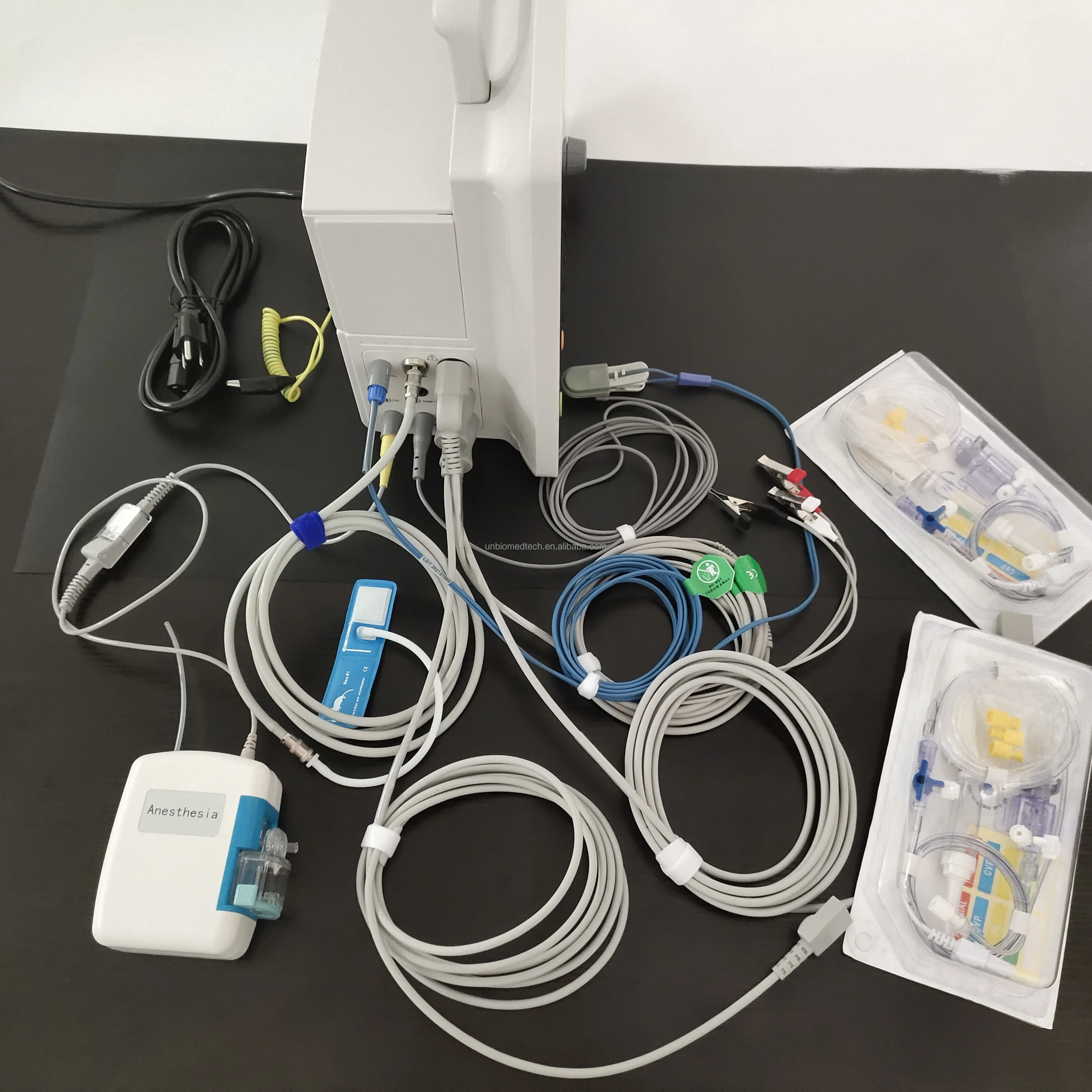 Multifunctional portable ecg monitor human vital signs monitor with trolley