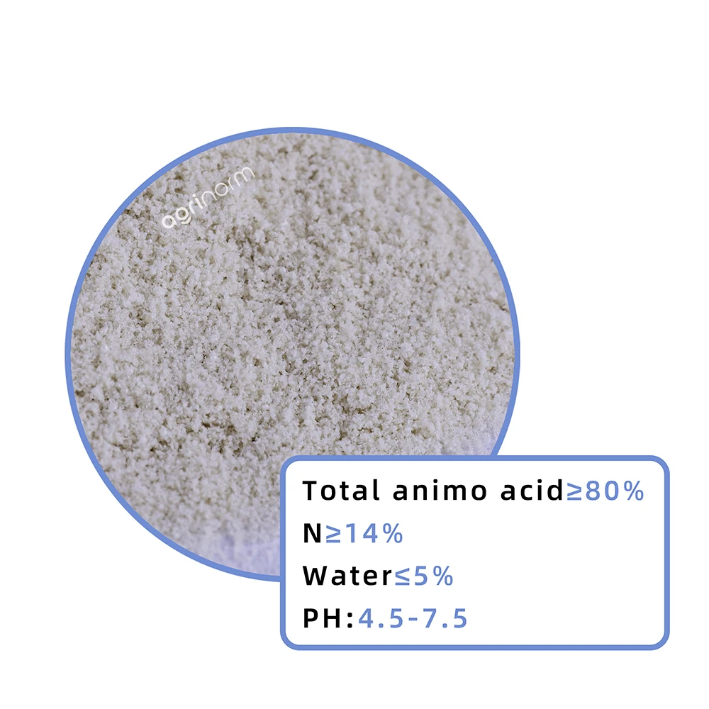 Pure 80% Amino acid powder bio organic fertilizer 100% water solubility amino acid from plants