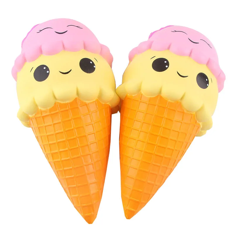 Hot Seller Jumbo Kawaii Slow Rising Scented Ice Cream Cone Squishy Collecting Toys, Anti Stress ball