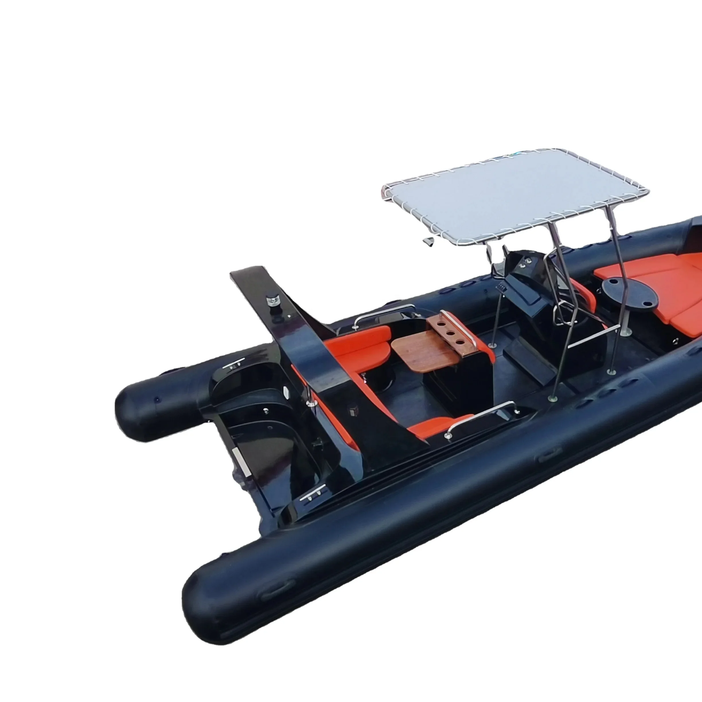 CE Europe High Speed 25ft PVC/Hypalon/Orca Fiberglass Hull RIB760 Semi-rigid hull inflatable boat