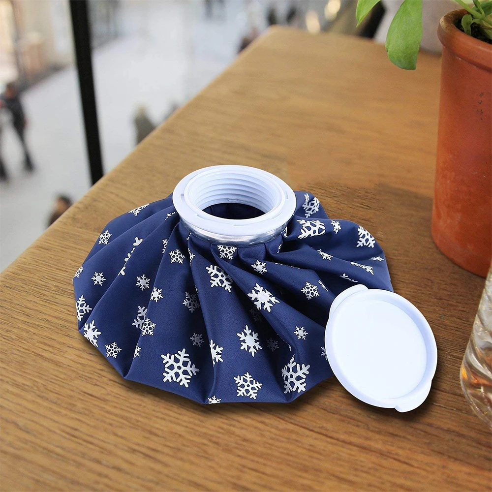 Waterproof reusable cloth ice bag  medical ice bag for injury therapy fabric ice bag