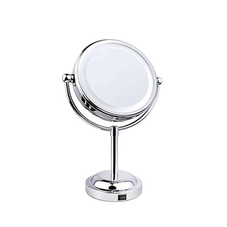 Cosmetics Mirror Round Bathroom Vanity for Shaving / Makeup LED Light Magnifying Makeup Mirror