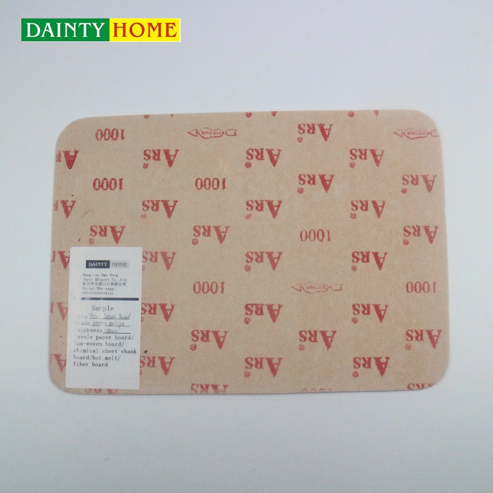 Recycled hard polyester non woven insole board for shoes wholesale