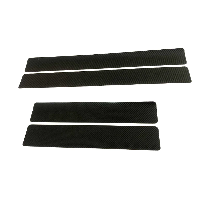 Custom 4D Car Door Sill Anti Scratch Carbon Fiber Decor Sticker for Lexus Nissan Volkswagen Mazda Chevrolet Spoiler Accessories