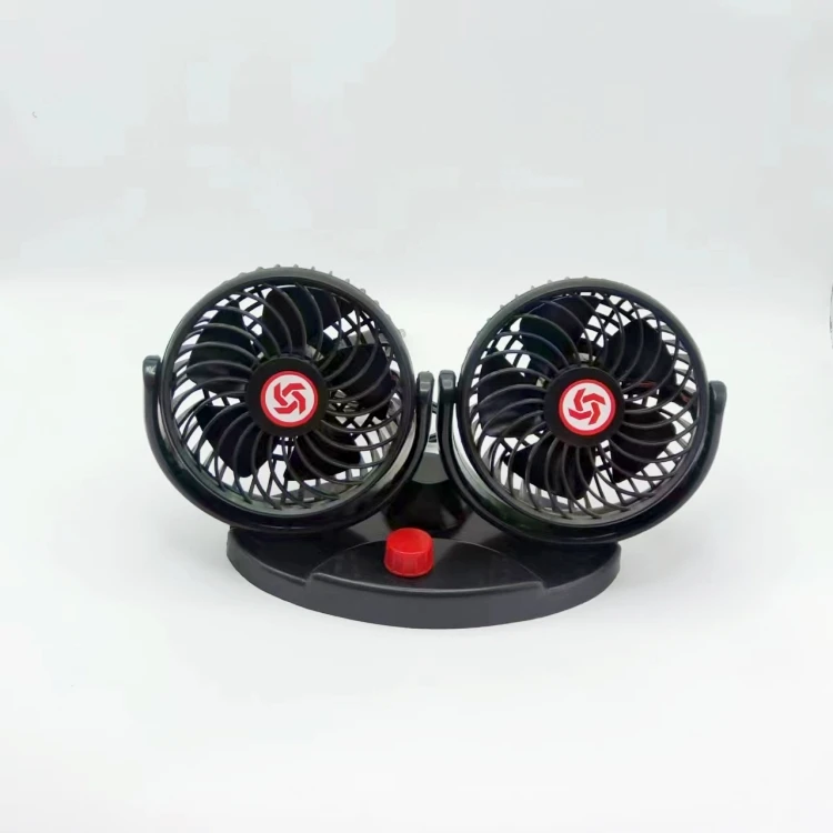 12V24V Circulating air Double head Car fan Cigarette lighter interface car fan