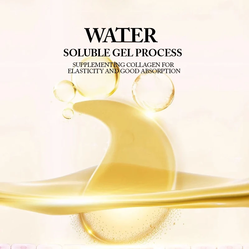 Private Label 60 piece set 24K Golden Crystal Under Anti Ageing Collagen Hydrogel Eye Patches Eyes Maskss for Hydrogel Eyes Care