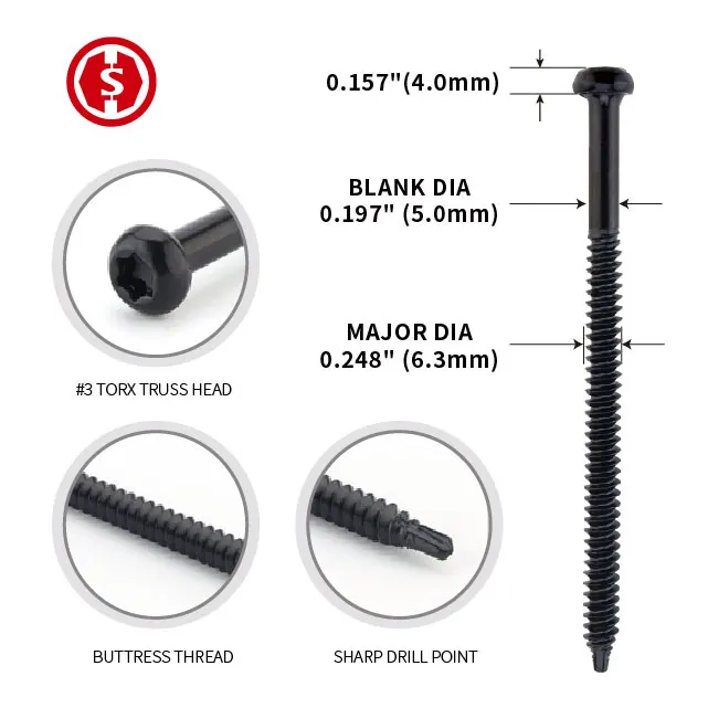 FM Approved Factory customized wholesale #14 HD Roofing Fasteners Steel & Wood Deck Roofing Fasteners