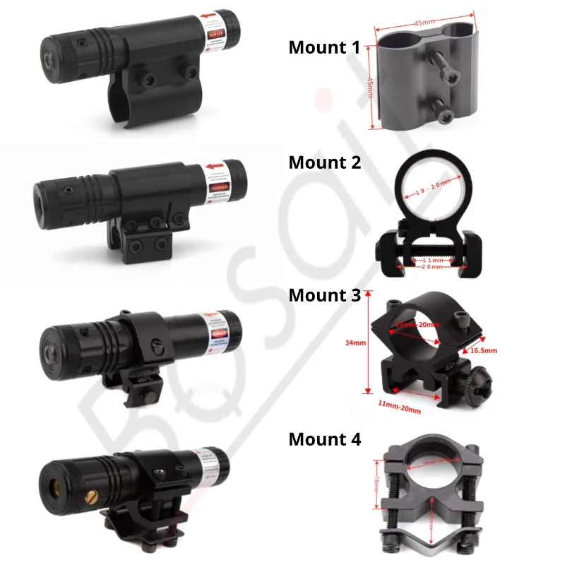 Blue Laser Sight Kit with Battery and Charger Extend Pressure Switch Hunting Scope Optic Laser