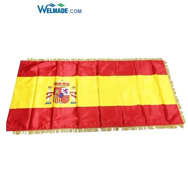 
Оптовая продажа, флаг Испании с двойным слоем бахромы 