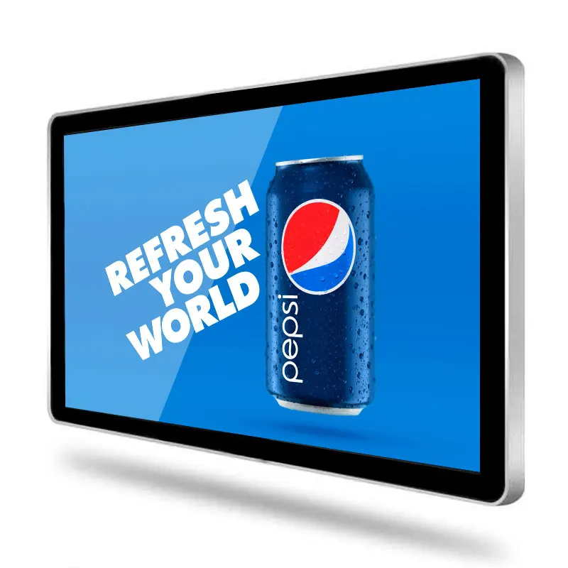 27 inch Android Wall mounted LCD Touchscreen Advertising Video Display for Shop Window Hotel Ad