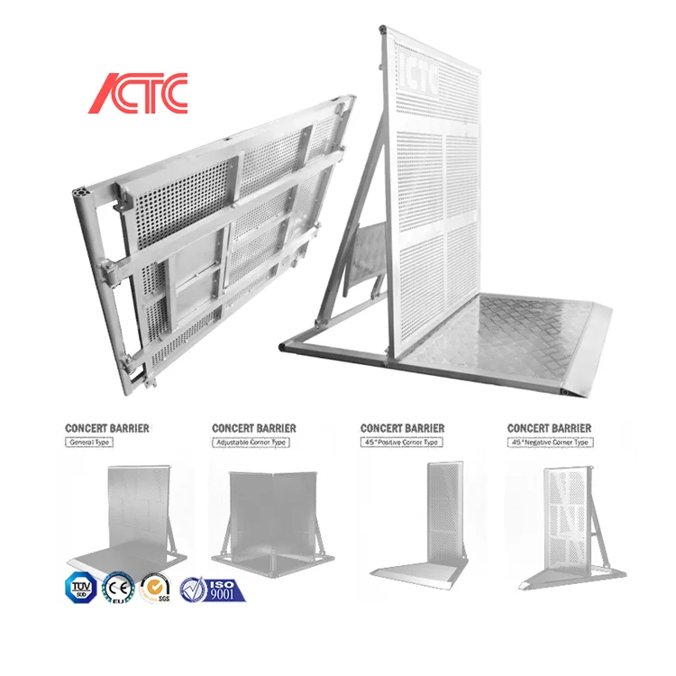 Cheap Price Folding Concert Aluminium Stage Construction Used Barriers Mojo Safety Barricade Crowd Control Barrier