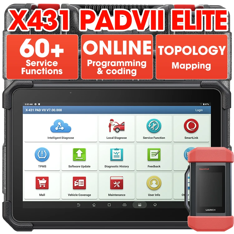 Launch X431 Pad7 Elite X-431 Ecu Repair Programming Tools Obd2 Vehicle Diagnostic Scanner Tool And Car Machine For All Cars