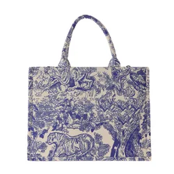 Printed Canvas Tote Bag