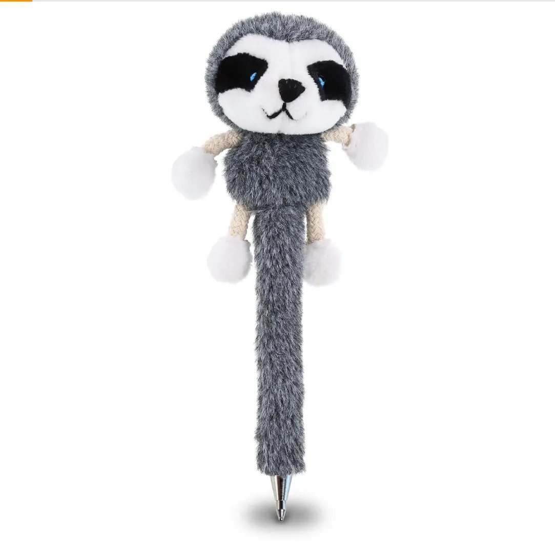 Kids Age 5 6 7 8 9 10 Stuffed Plush Toy Lamb Sloth Girrafe Animal Head Decoration Pen for Kids