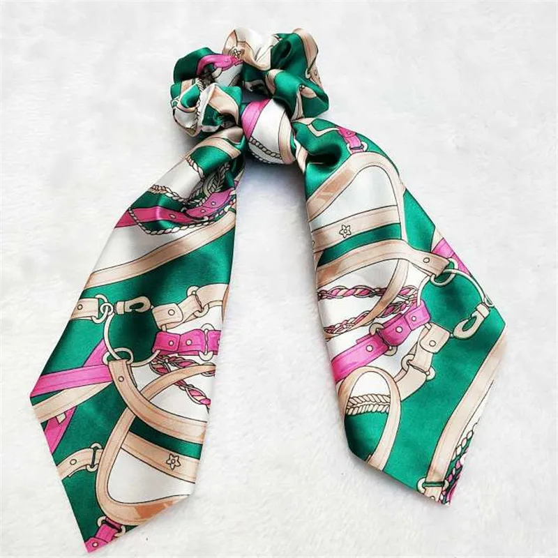 Factory satin hair band ponytail holder Hair Ties Scrunchies