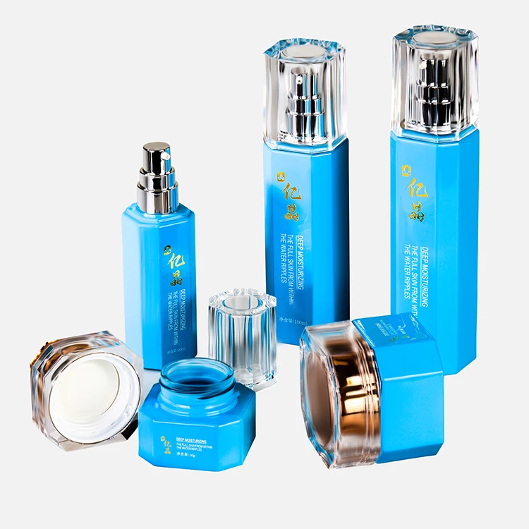 
30g 50g large glass jars hot massage square refile empty bottle for hand cream 