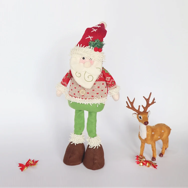 Christmas Felt Papa Santa Claus Doll Toy for Kids Decoration