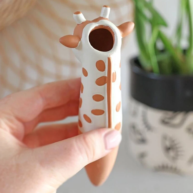 Drip irrigation watering system garden tools tender houseplant plant indoor giraffe shaped ceramic self watering spike