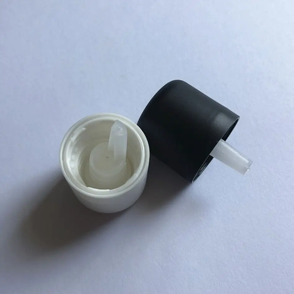 18/410 plastic child resistant cap, childproof cap with dropper PLUG, 18mm neck CRC screw cap with stopper