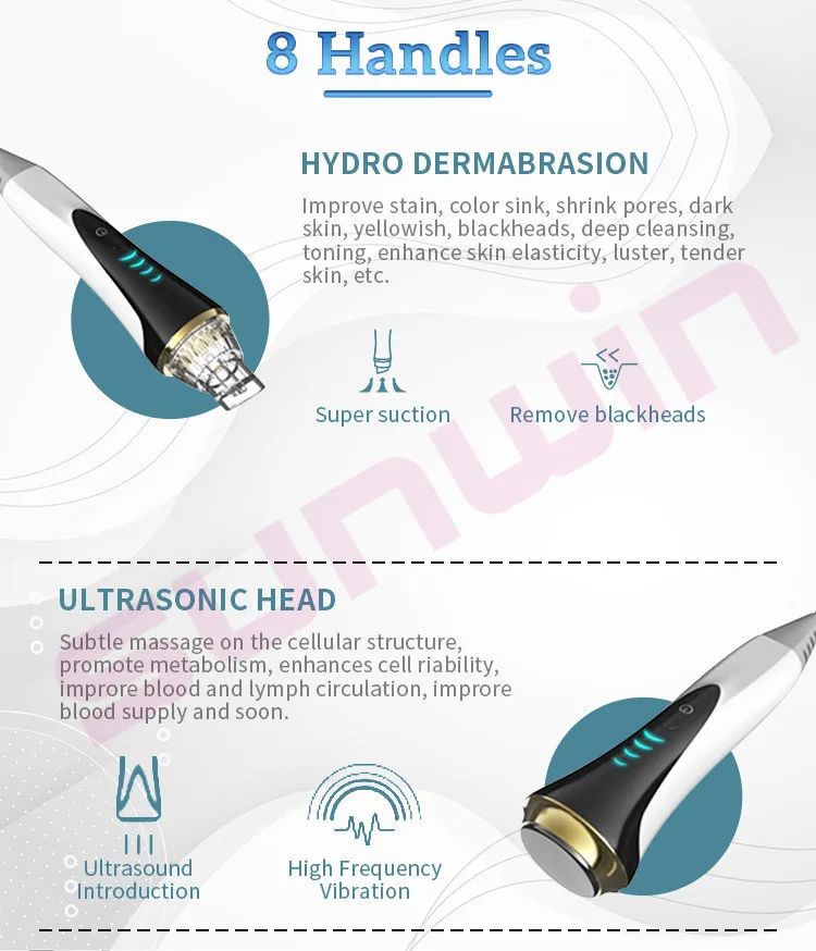 Portable Multifunction dermabrasion Microdermabrasion Oxygen Jet Peeling Face Cleaning Skin Rejuvenation Facial Machine