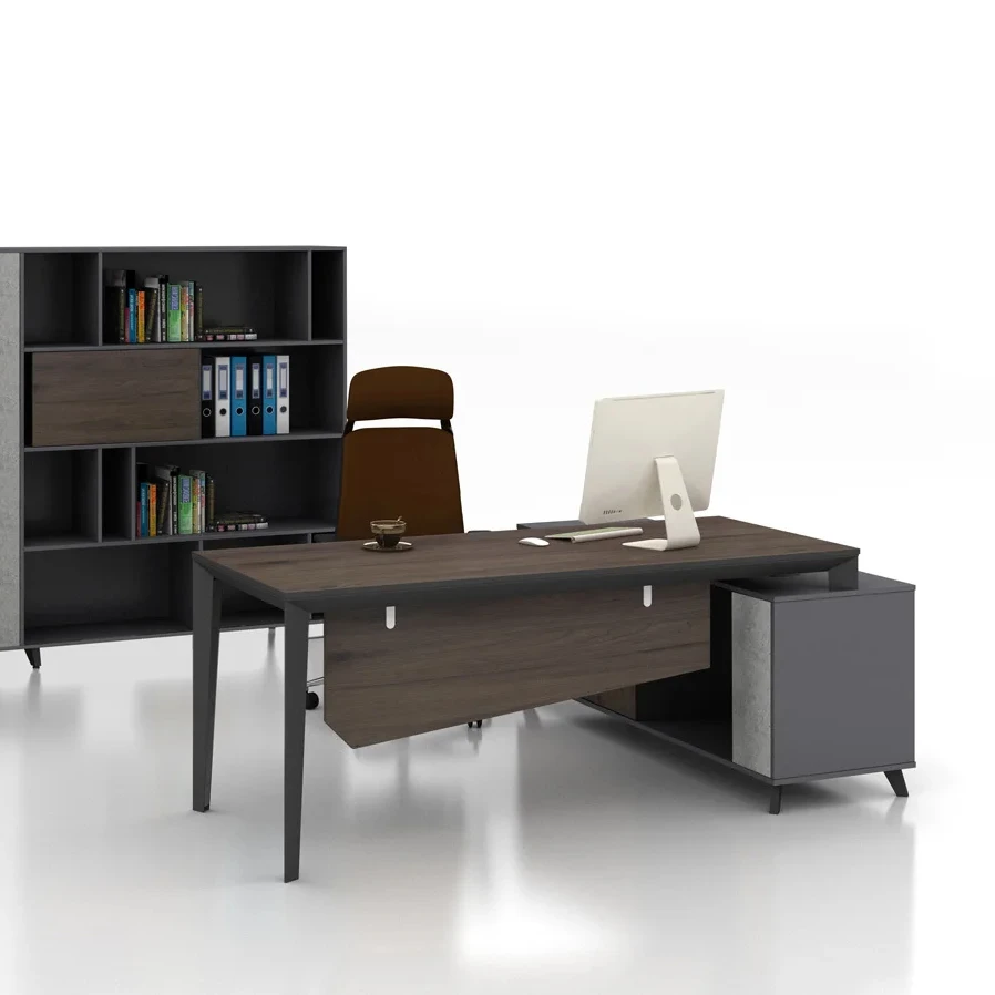 Design Luxury Durable Modern Executive Manager Reception Office Furniture L Shaped Office Computer Desk Table