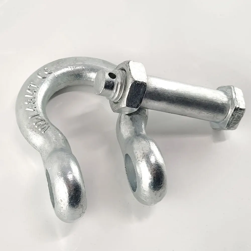 US Type Drop Forged G-2130 Steel Safety Bolt Bow Shackle