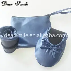 RTS ! Wholesale popular women foldable shoes fold up ballerina ballet flat shoes free shipping