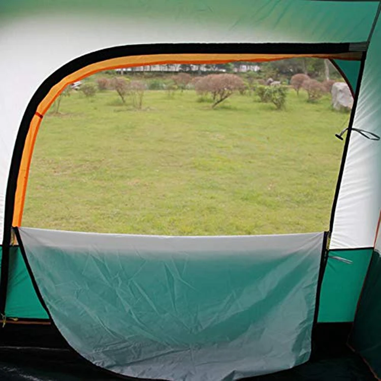 5-6 Person UPF 50+ Waterproof Outdoor Camping Tent Large Oxford Fabric 2 Bedroom Beach and Hiking Travel Tent for Families