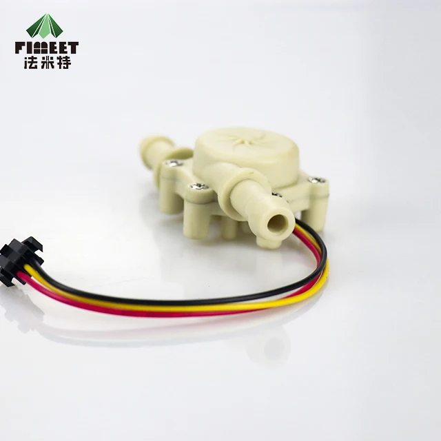  High Precision Miniature Liquid Flowmeter Drinking Water Beer Coffee Machine Pulse Hall Type Switch Sensor 10ma (DC5V)
