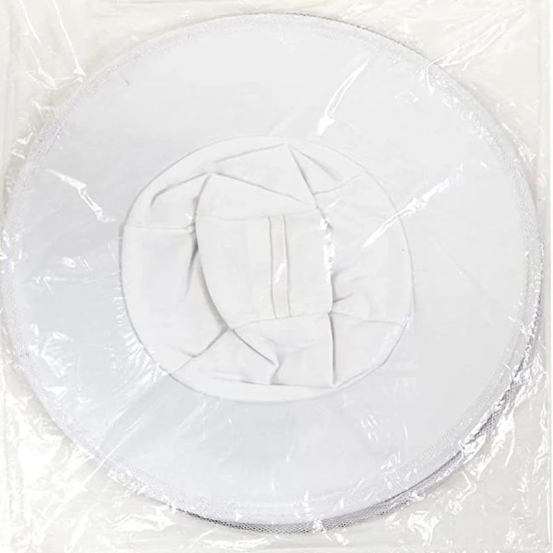 Economical and White Beekeeping Pure Cotton Hat for Bee Keeping with Double- inner Layer Bee Hat