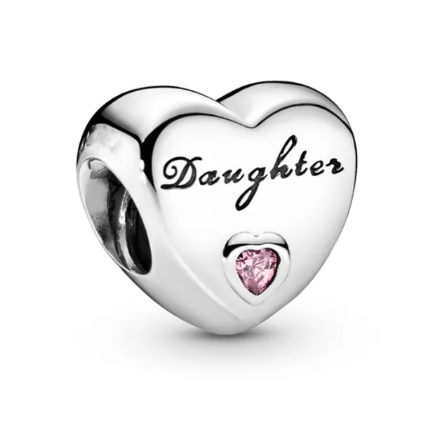 Big hole mom charm home family heart beads connector charms for jewelry making