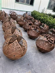 Metal Craft Art Modern Outdoor Garden Abstract Circular Sculpture Large Size Metal Abstract Sculpture For Public Square