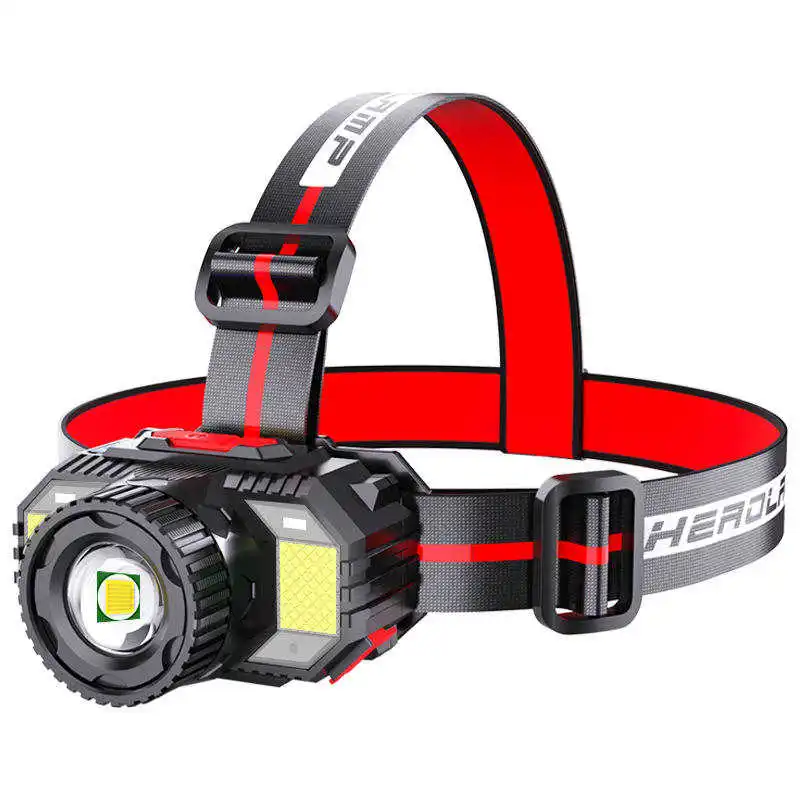 Zoom Sensor Headlight LED Strong hunting Headlamp flashlight Head-Mounted USB Rechargeable Zoom Sensor Headlamp