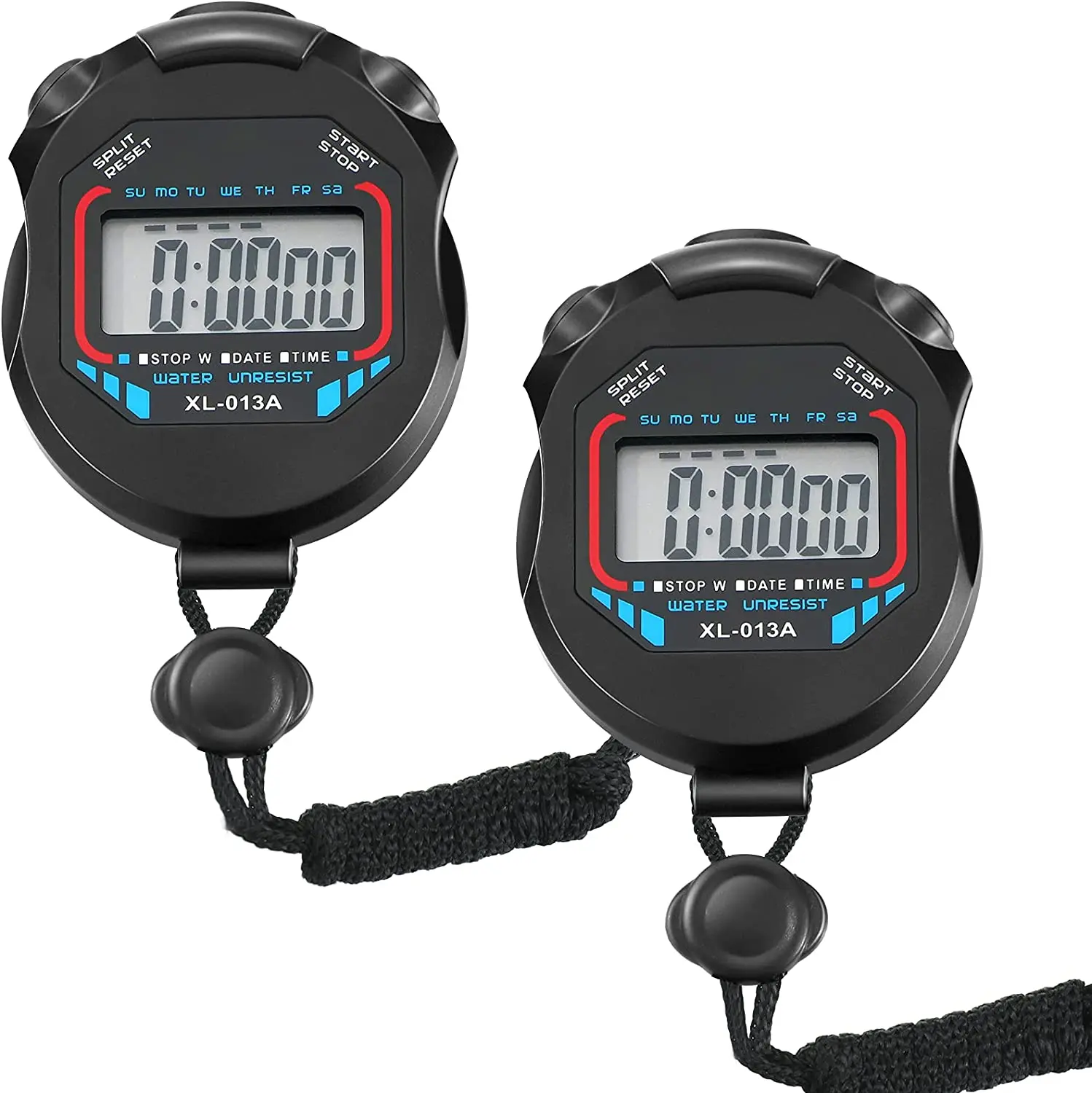 Multi-Function Electronic Digital Sport Stopwatch Timer Large Display with Date Time and Alarm Function Suitable for Sports
