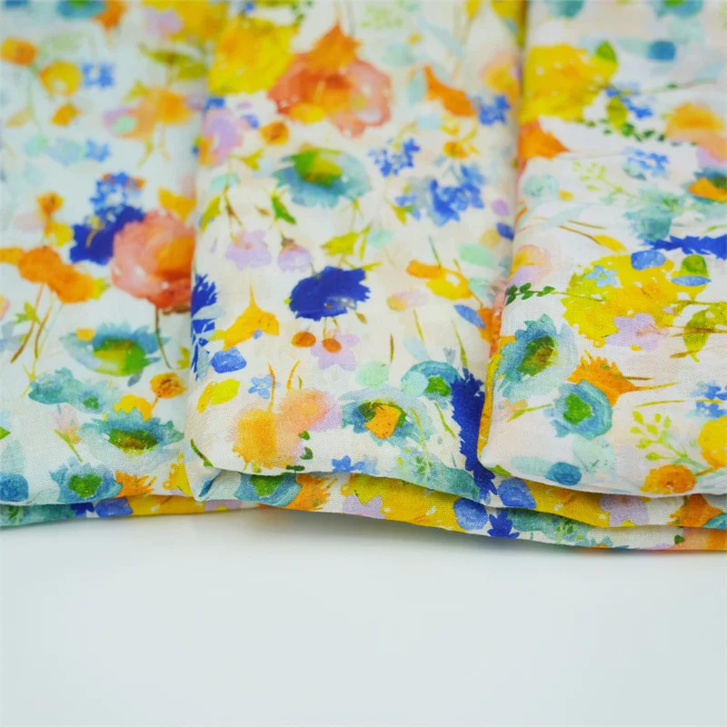 Wholesale OEM cheapest price digital printing customized printed double cotton gauze muslin fabric for kids