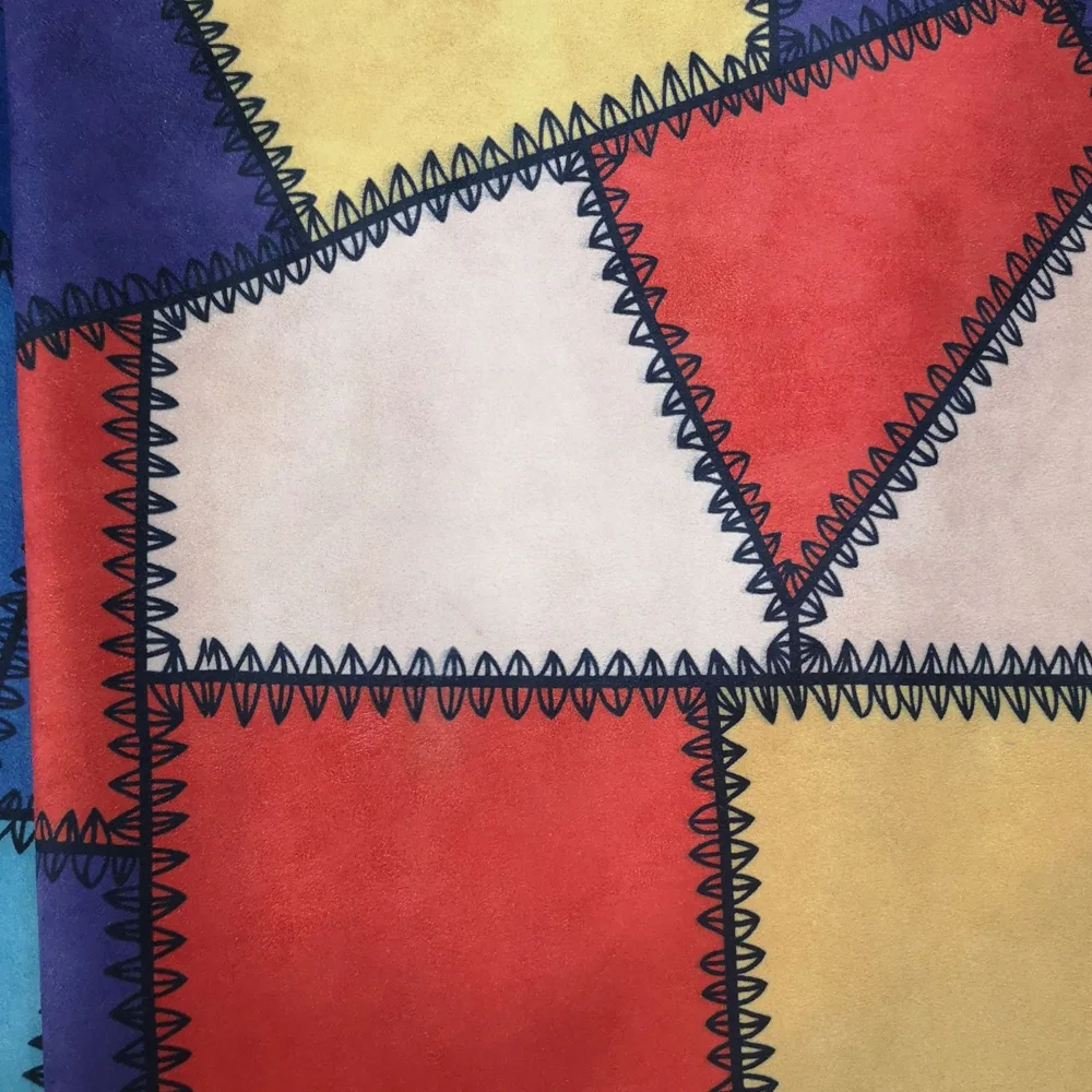 Новинка, драпировка с цифровым принтом, четырехсторонняя стрейчевая замшевая ткань из полиэстера и спандекса для платья