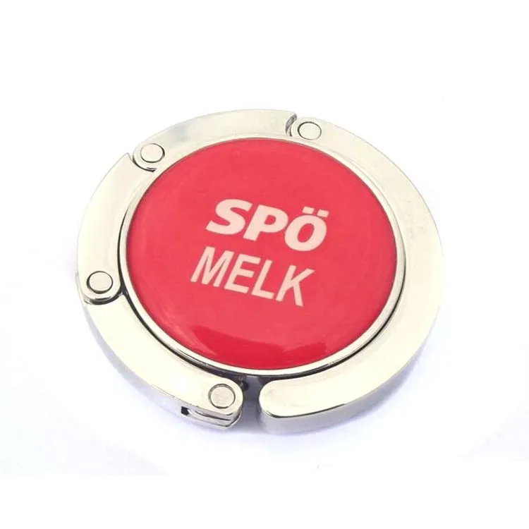 Fashion wedding gift custom folding bag hanger handbag holder