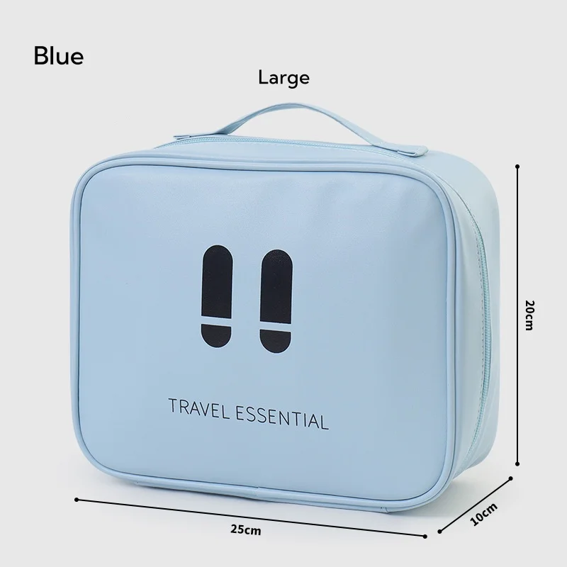 Outdoor Emergency First Aid Kit, Portable Empty Medicine Storage Bag, PU Waterproof First Aid Bag for Travel Home Camping
