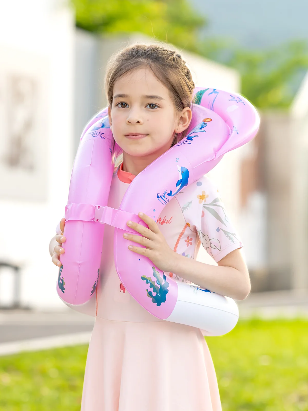 Safety pvc  inflatable swim vest and inflatable life vest For Kids Adult