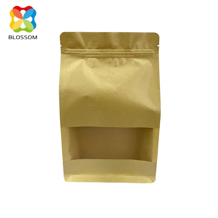 
Wholesale Custom Side Gusset Eight Side Seal Pouch Flat Bottom Coffee Storage Bag With Zipper 