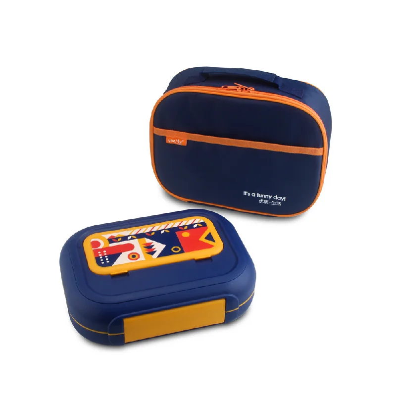 new 2024 product 80pcs moq cartoon lunch box with bag portable high quality stainless steel lunch box with spoon