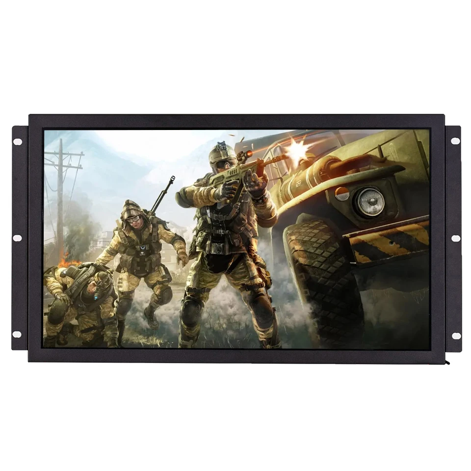 32-Inch Curved VGA Screen LCD Gaming Monitor 1080p HD Interface 60Hz Refresh Rate Wide Screen Touch Technology Metal Frame TFT