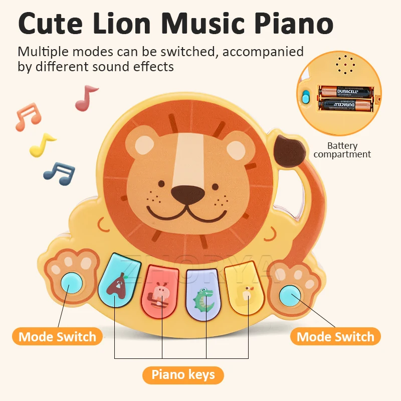 Zhorya baby push along walker learning walking multifunctional adjustable music stroller Kids Educational Walker